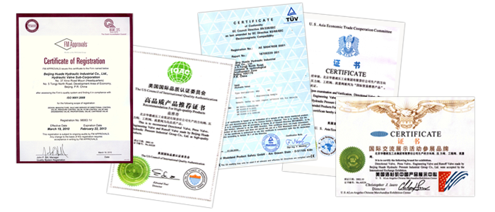 Certificações Huade China